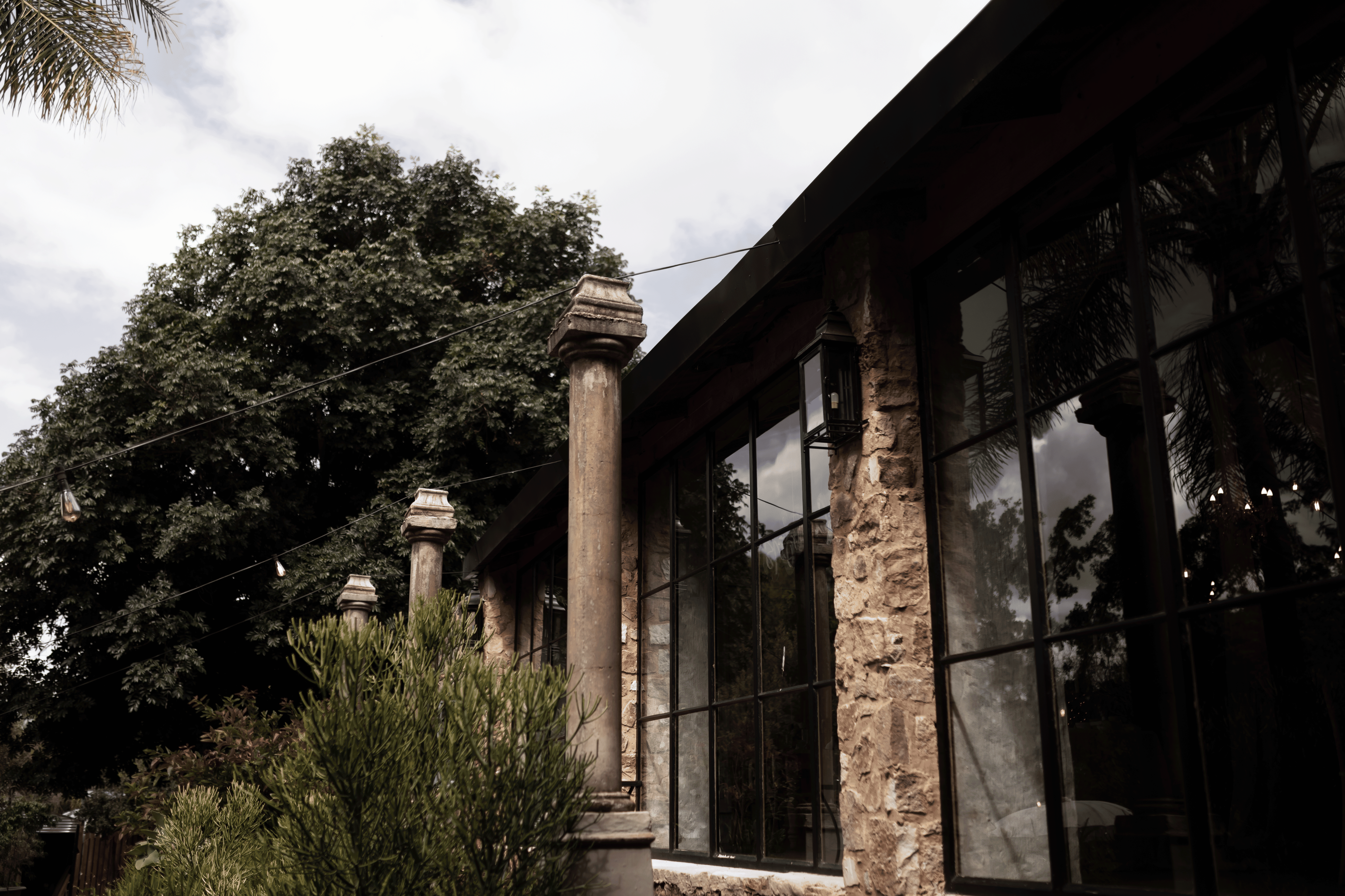outside